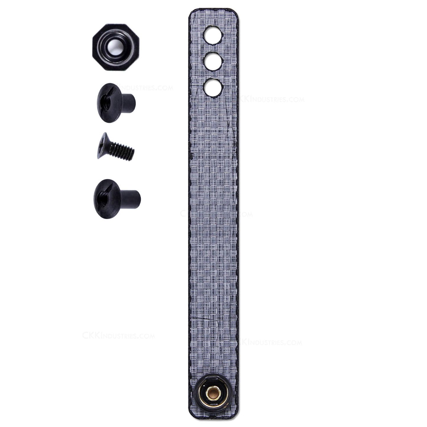 Tegris IWB Rigid Belt Loops - Silver – w/Heavy Duty Pull-The-Dot Security Snaps & Mounting Hardware - 5.75 x 0.75 inch - Holster Loops - (Fits 1.25" to 2.00" Belts (Adjustable) - (2 Pack)