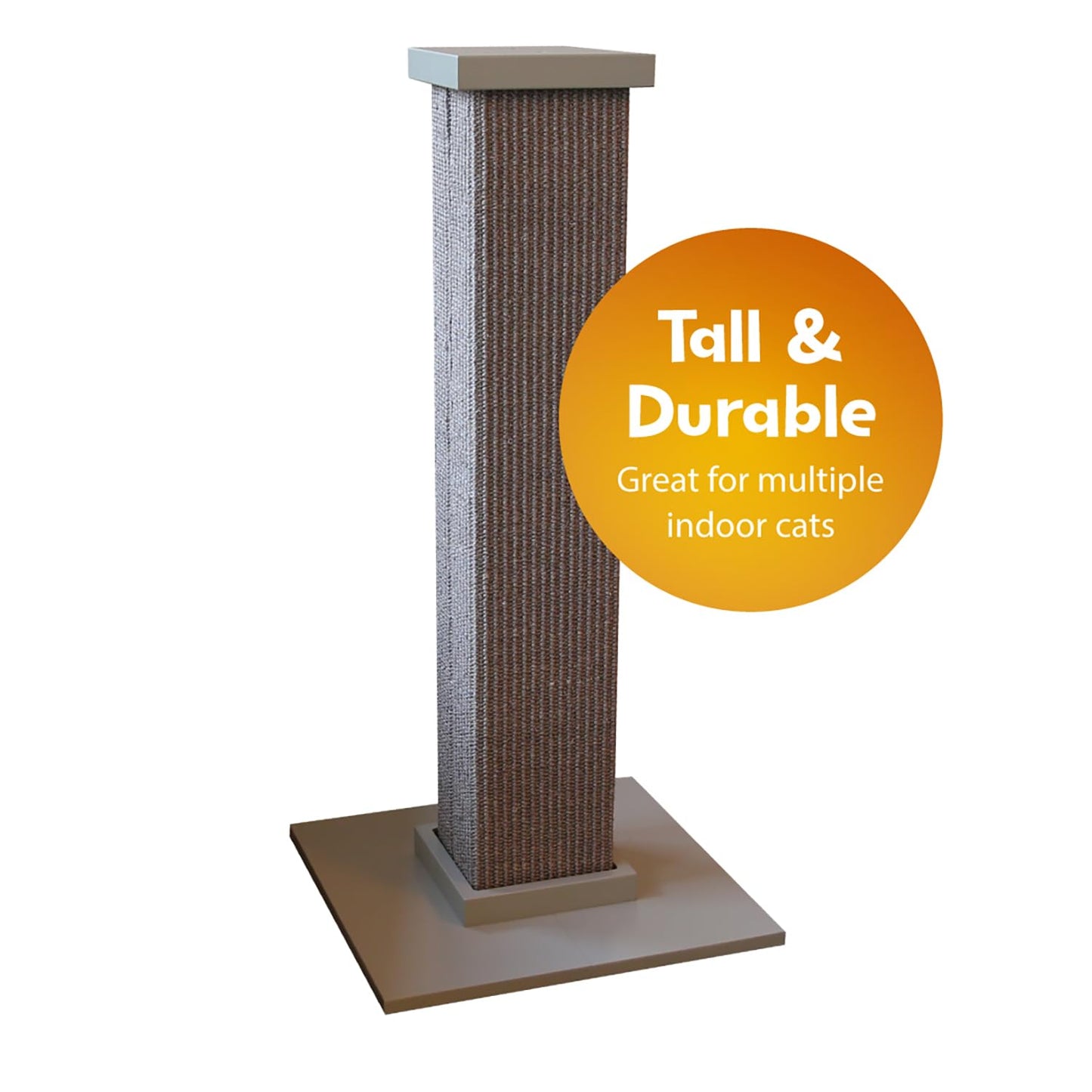 SmartCat Ultimate Scratching Post- Gray, Large (32-Inch)