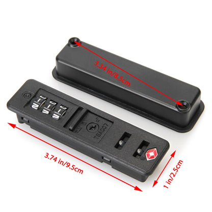 Ech.Apr 2-Pack TSA Locks for Luggage, Luggage Locks TSA Approved, Small Travel Combination Lock for Luggage Bag Backpack Baggage Suitcase, Black EA354N
