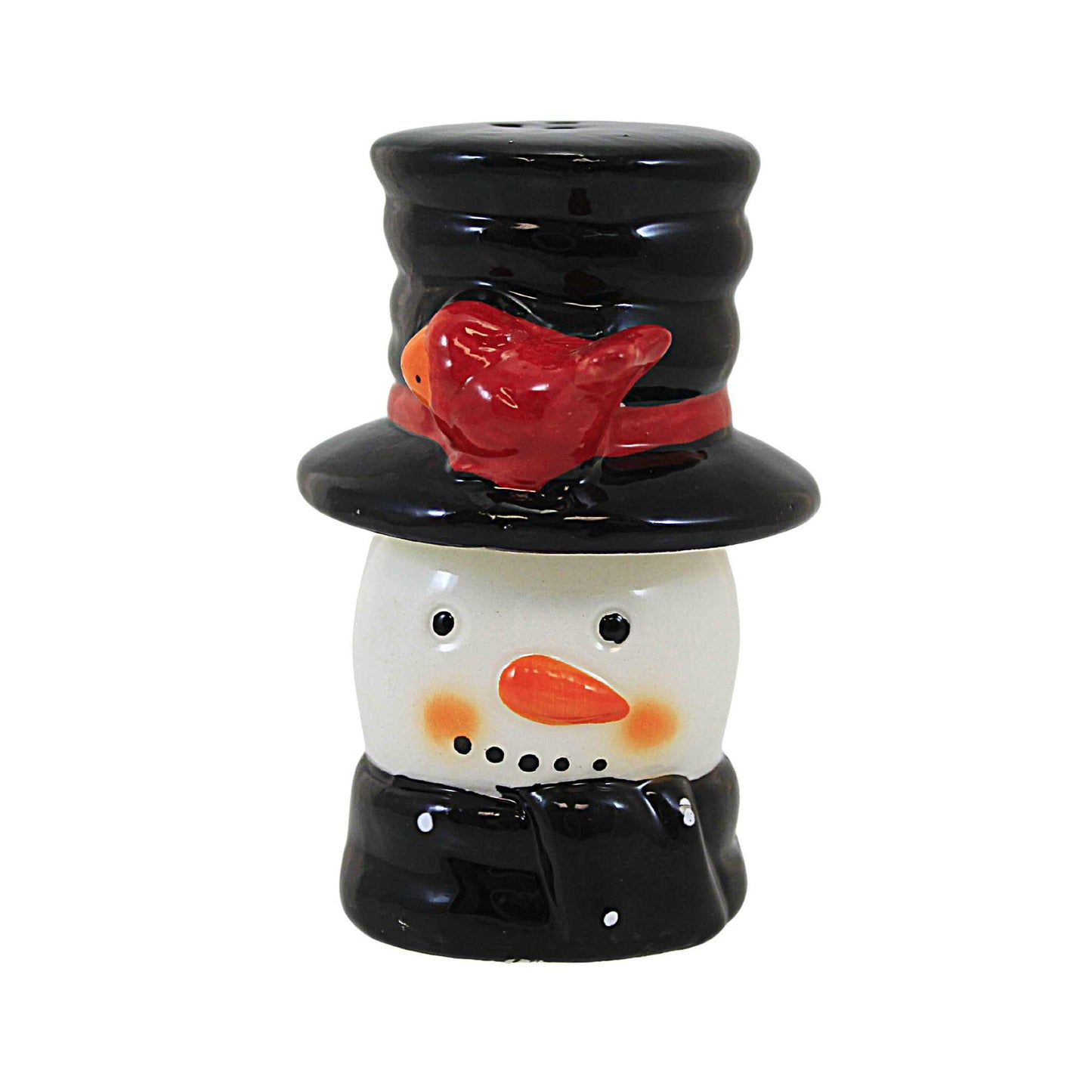 Abbott Collection Snowman & Hat Salt & Pepper Shaker Set