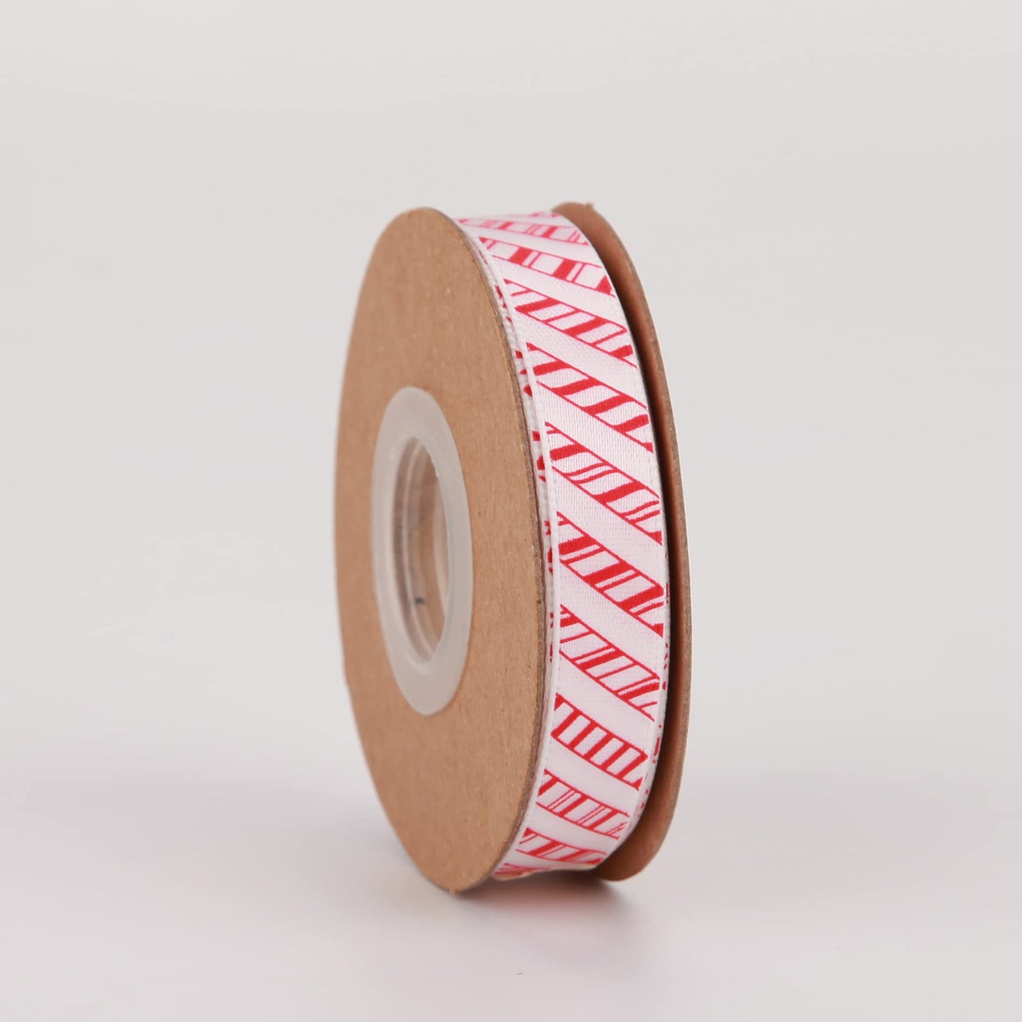 Meseey 4 Rolls Total 40 Yards Red Striped Ribbon 3/8 Inch Christmas Candy Cane Ribbons Use for Christmas Gift Wrapping, Party Decoration,All Crafting and Sewing (3/8inch, red)
