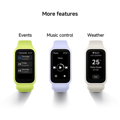 XIAOMI Smart Band 9 Active, Sports fitness tracker, 1.47'' TFT display, 60Hz high refresh rate, 18 Days Battery Life, sleep and health monitoring, 50 sports modes, 5ATM, iOS & Android - Black