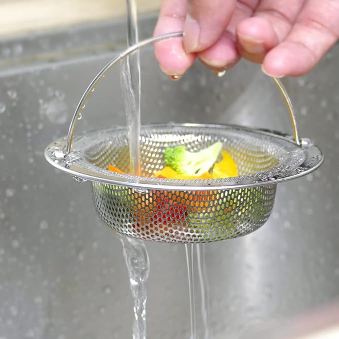2 Pack Premium 304 Stainless Steel Kitchen Sink Strainer