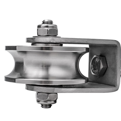 SHINICO Cable Pulley Wheel, Swivel Pulley Block, Stainless Steel, Bearing Inside, Heavy Duty, Loading 1760lb