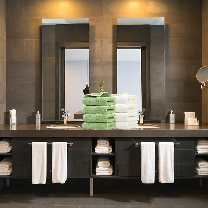Lchkrep Cotton Hand Towels 2 Pack, Salon Thick Bath Hand Towel, Gym Towel 14" x