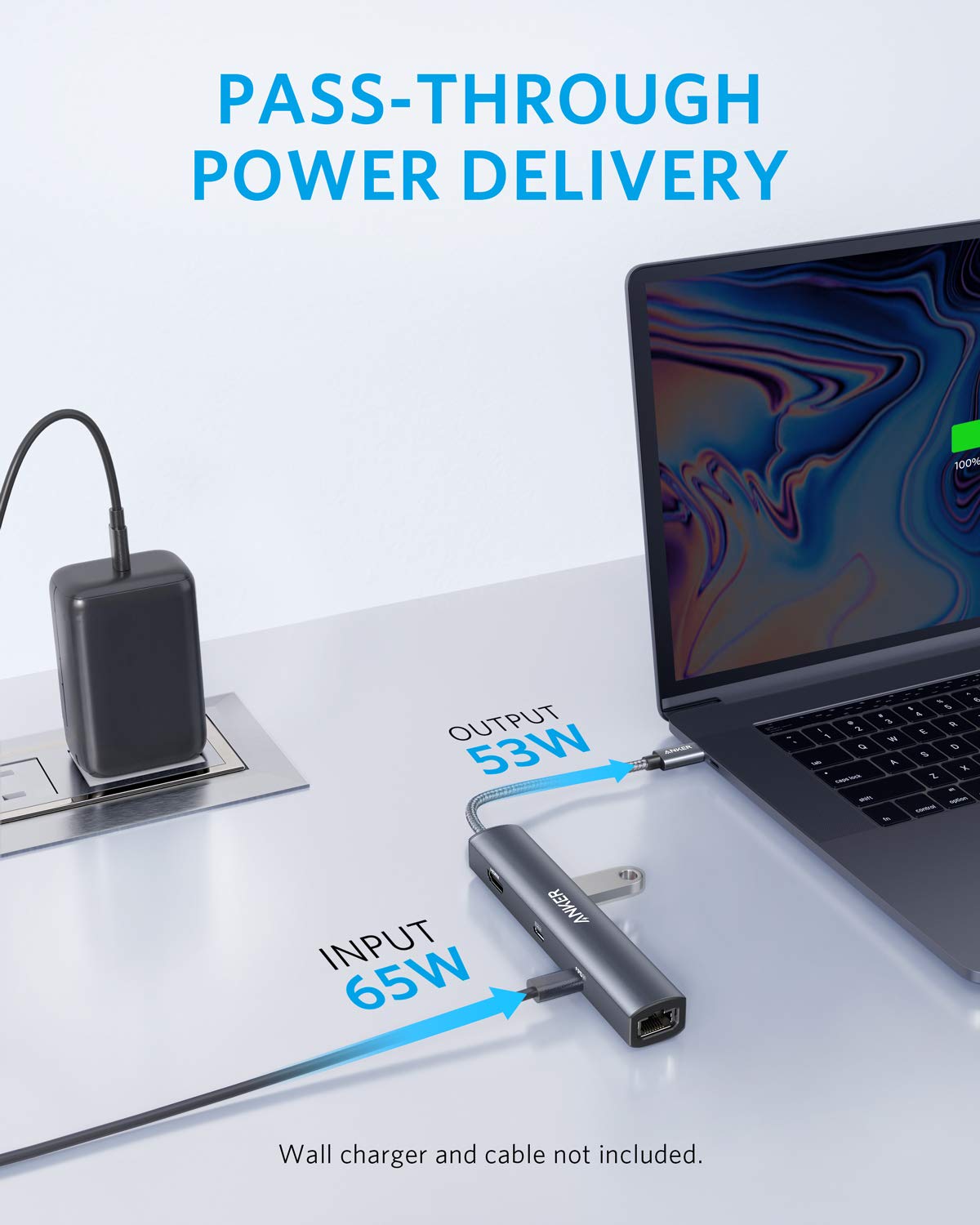 Anker USB C Hub, PowerExpand 6-in-1 PD Ethernet Hub with 65W Power Delivery, 4K HDMI, 1Gbps Ethernet, USB-C Data Port, 2 USB 3.0 Data Ports, for MacBook Pro, MacBook Air, iPad Pro, XPS, and More