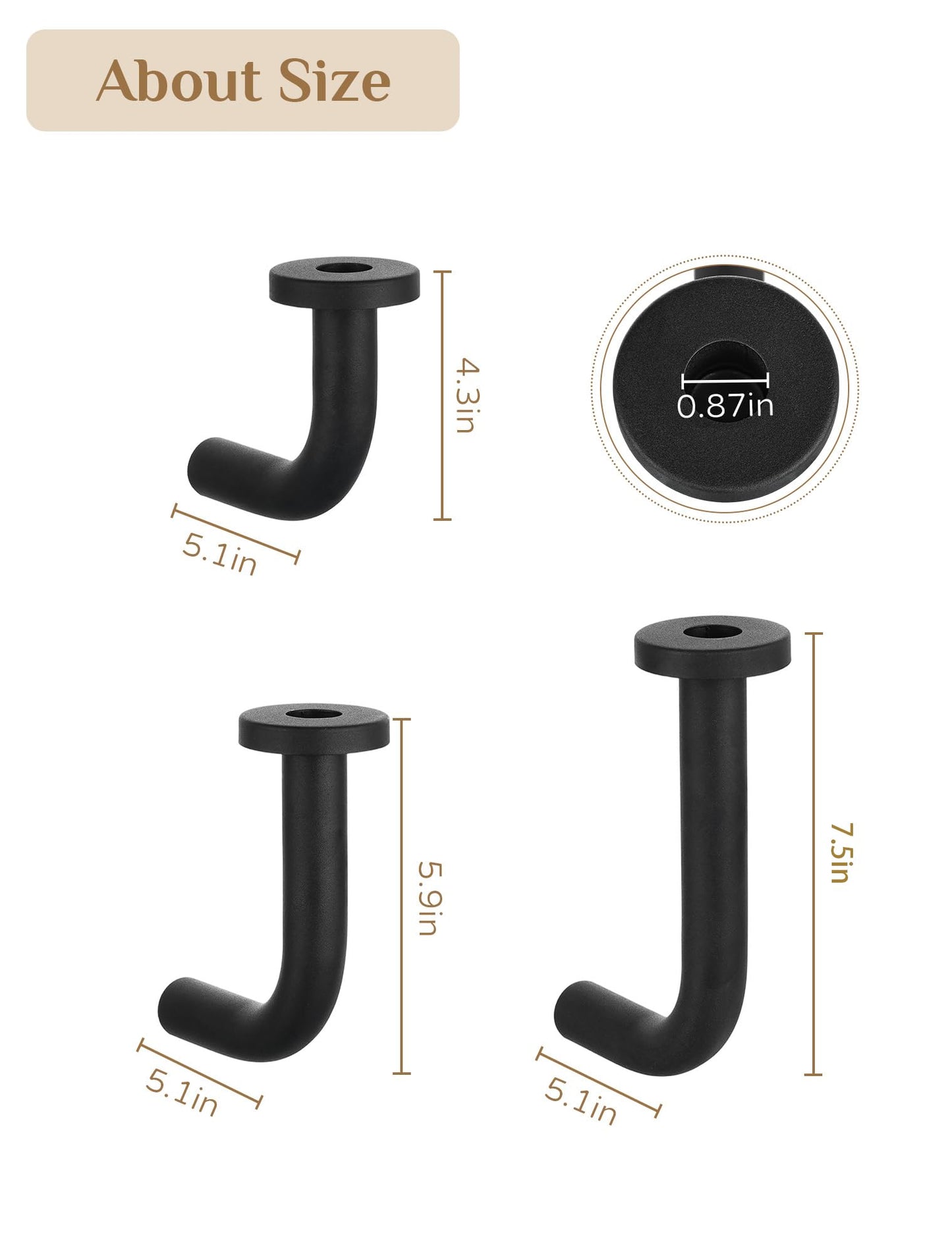 Walasis Black Modern Taper Candle Sconces : Set of 3 Iron Minimalist Wall Decor for Living Room - Metal Taper Wall Candle Holder for Home Narrow Corner Hallway