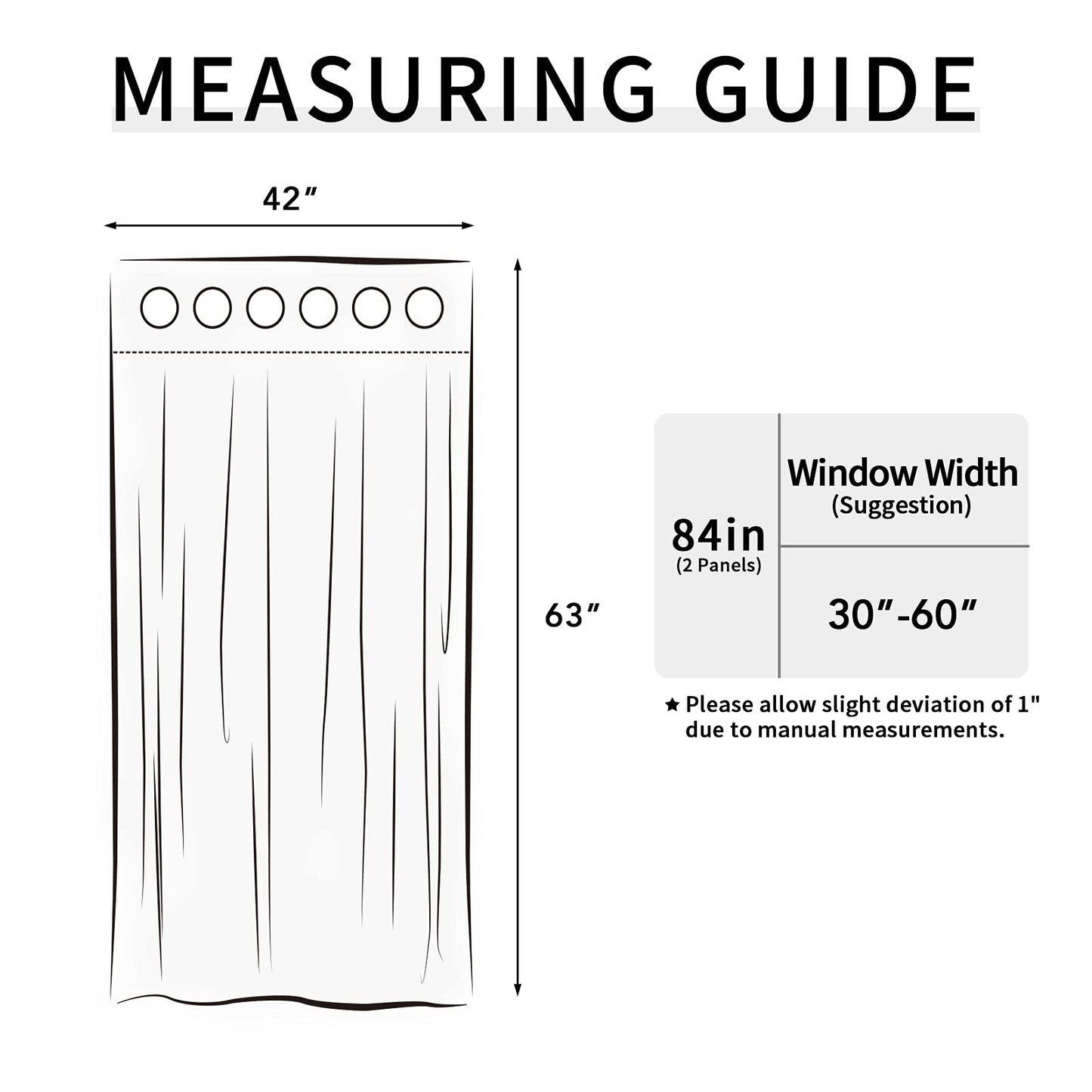 Easy-Going Blackout Curtains for Bedroom, Solid Thermal Insulated Grommet and Noise Reduction Window Drapes, Room Darkening Curtains for Living Room, 2 Panels(42x63 in, Bluestone)