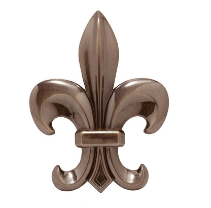 Haute Decor Adjustable Length Wreath Hanger with Removable Icon (Oil-Rubbed Bronze - Fleur De Lis) - Metal Over The Door Wreath Hanger for Front, Back, Interior Doors