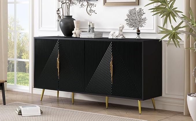 Stylish Swith Wave Geometric Design, Conical Legs, Adjustable, Suitable