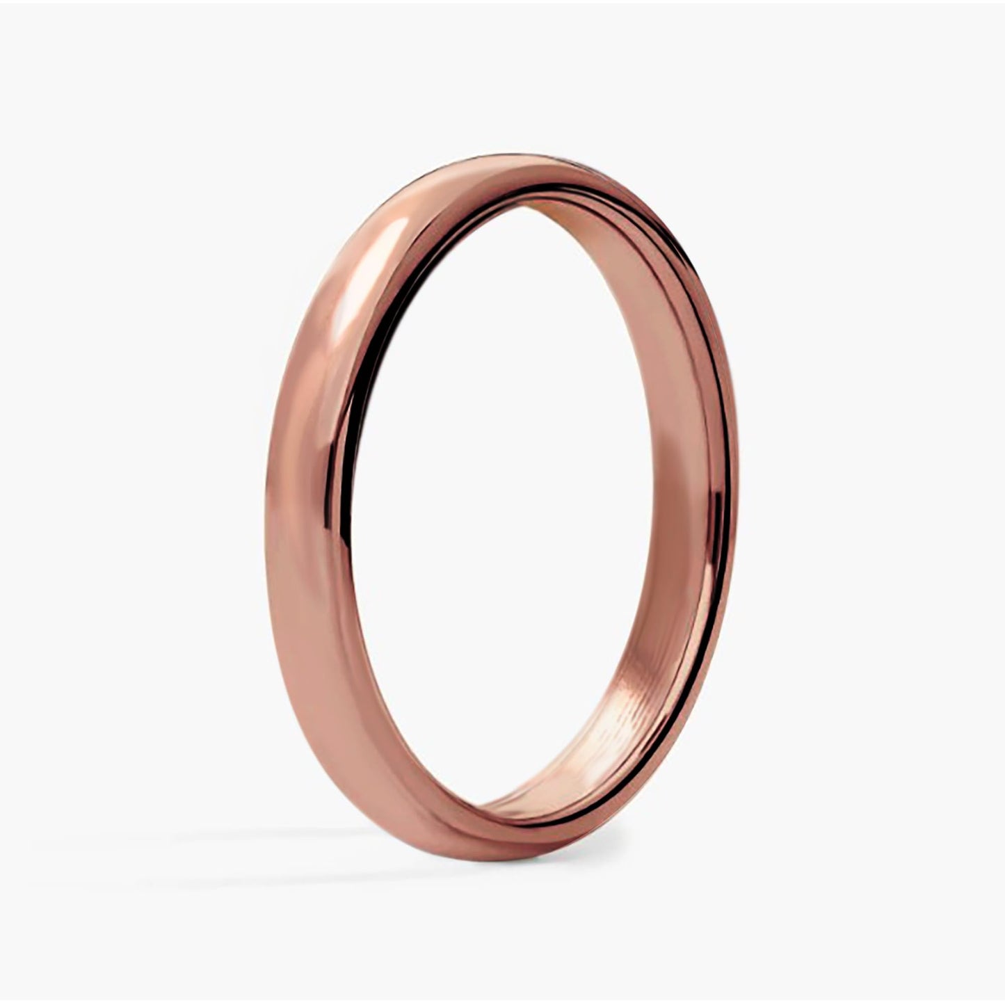 IVY & BAUBLE Pure Uncoated 3mm Copper Ring for Men & Women – Raw Authentic Solid Copper Band – Crafted in USA – Lab-Tested & Wellness Jewelry, Sizes 4