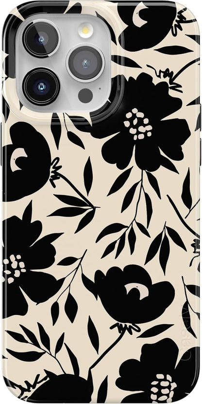Casely iPhone 15 Pro Case | Fit Check | Neutral Checkerboard | Compatible with MagSafe | Classic Ultra Slim Design