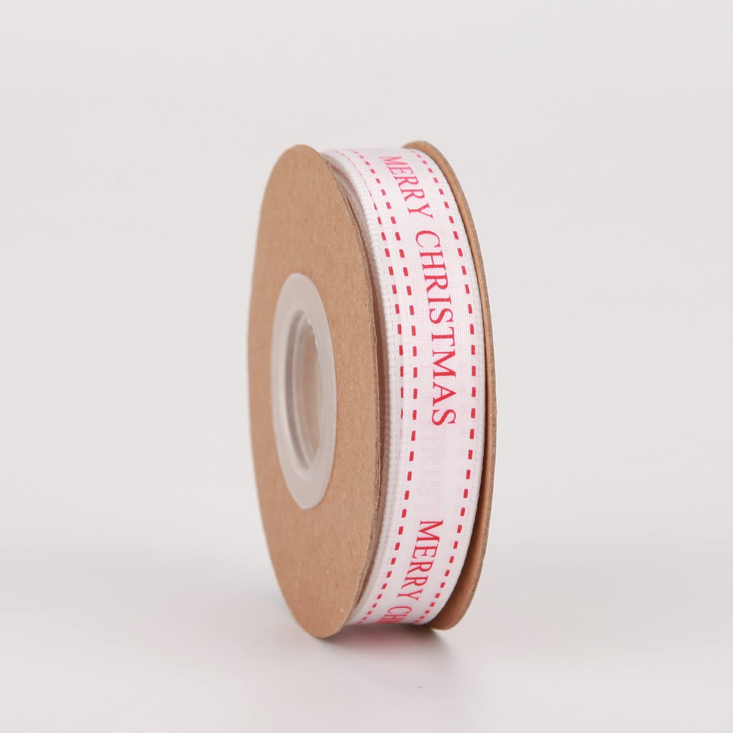 Meseey 4 Rolls Total 40 Yards Red Striped Ribbon 3/8 Inch Christmas Candy Cane Ribbons Use for Christmas Gift Wrapping, Party Decoration,All Crafting and Sewing (3/8inch, red)