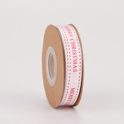 Meseey 4 Rolls Total 40 Yards Red Striped Ribbon 3/8 Inch Christmas Candy Cane Ribbons Use for Christmas Gift Wrapping, Party Decoration,All Crafting and Sewing (3/8inch, red)