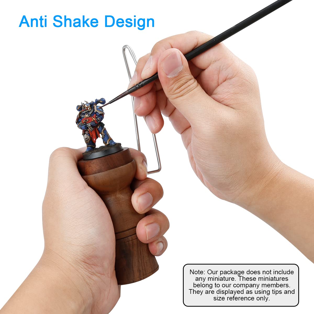 Jucoci Painting Handle for Miniautres Paint Handle Compatible with Warhammer, DND, Scale Model, Fantasy Figurines (2-in-1 Version)