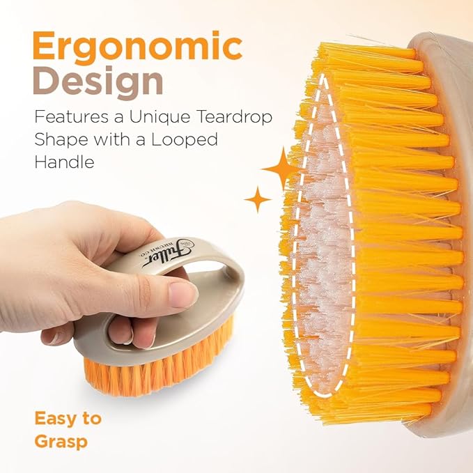 Fuller Brush Easy Hold Scrubby Brush – Ergonomic Non-Slip Grip Handle – Durable