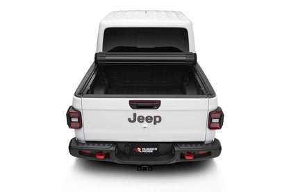 Rugged Ridge Armis Hard Rolling Tonneau Cover for Jeep Gladiator JT | Weather Resistant, Full Bed Access | 13550.23 | Fits 2020-2025 Jeep Gladiator JT with or without Trail Rails
