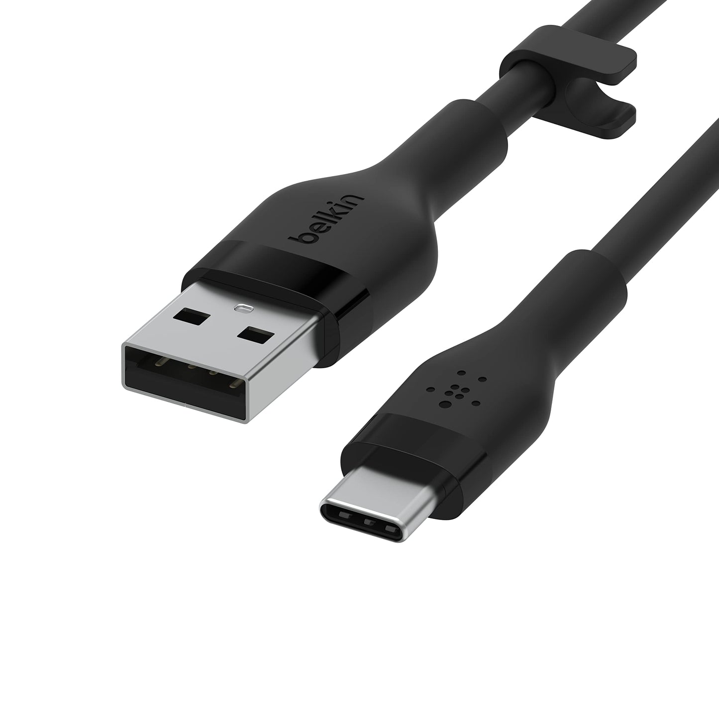 Belkin BoostCharge Pro Flex Braided USB-C to USB-A Cable (1M/3.3FT) USB-IF Certified Fast Charging Cable for iPhone 17, iPhone 17 Pro, iPad, Galaxy S25, Note, Pixel, Nintendo Switch 2 & More - Black