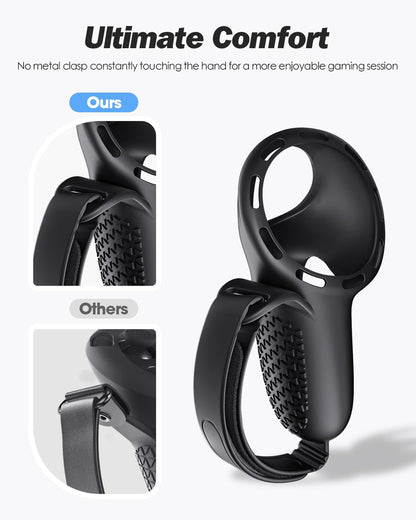 SUPERUS Head Strap & Controller Grips Cover for Meta Quest 3S/Quest 3, Enhanced Head Comfort and Provides Protection for The Grips