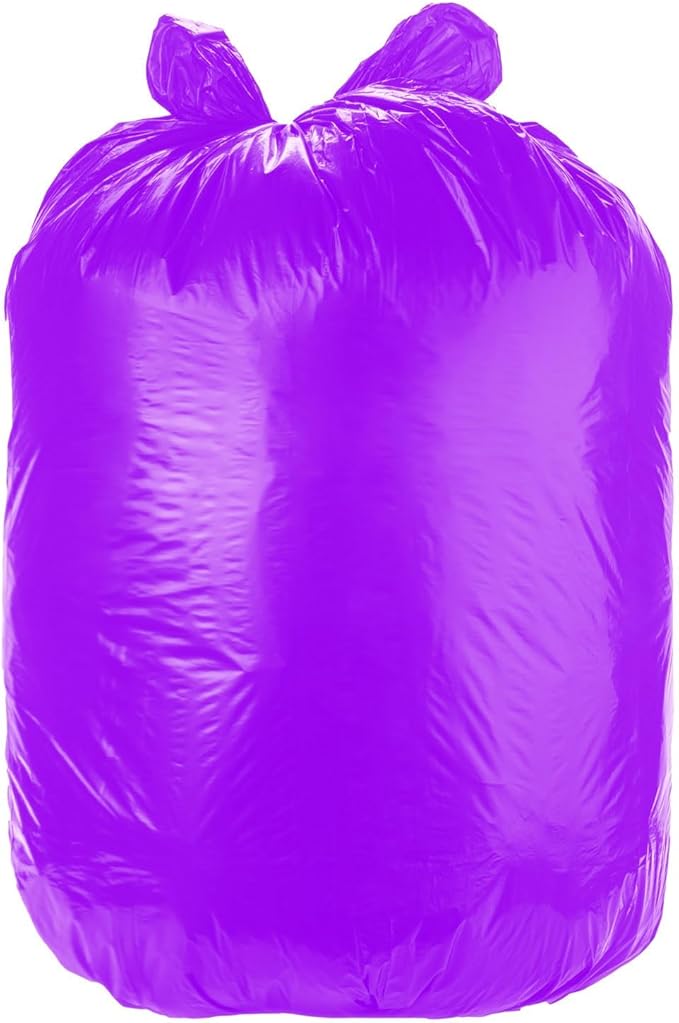 Ultrasac Heavy Duty 55 Gallon Purple Trash Bags