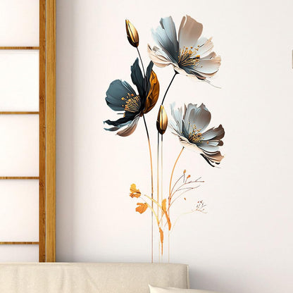 CNUSER 3D Wall Stickers DIY Flower Wall Decal Removable Waterproof Wall Art Decor for Bedroom Living Room Offices Home Decoration (Floral)