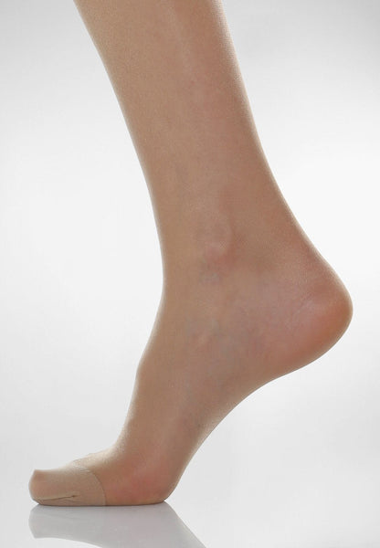 Relaxsan Basic 700 (1 Pair - Skin 3/L) Compression Socks for Women, Knee High Socks 12-17 mmHg, No Heel