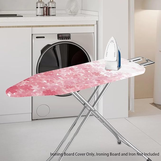 Novelty Ironing Board Cover, Gradient Pink Floral Pattern 15x54 Ironing Board