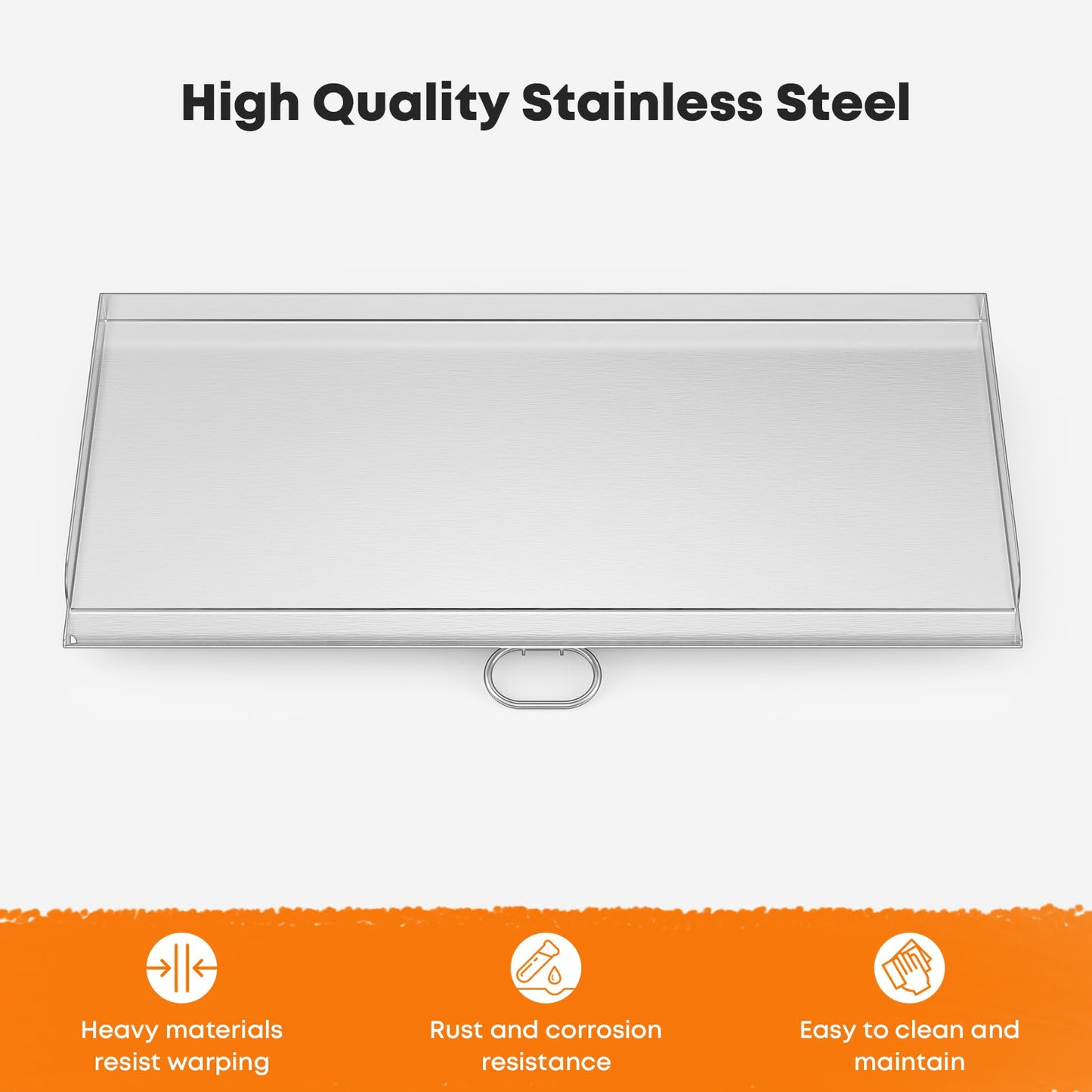 Stanbroil Fry Griddle for Camp Chef Stove, 16 in. x 37 in. Stainless Steel Flat Top Griddle, 3 Burner 16" Cooking Accessories for Camp Chef Tahoe, Expedition 3X, PRO90X