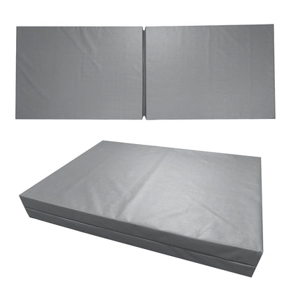 Dynarex Bedside Bi-Fold Foam Floor Mat - Waterproof Safety Floor Mat for Elderly & Hospital Patients - Accident & Fall Prevention Pad, Gray - 24" x 66"