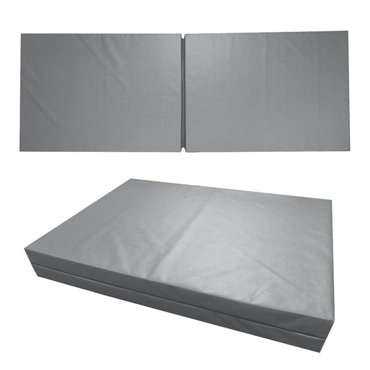 Dynarex Bedside Bi-Fold Foam Floor Mat - Waterproof Safety Floor Mat for Elderly & Hospital Patients - Accident & Fall Prevention Pad, Gray - 24" x 66"