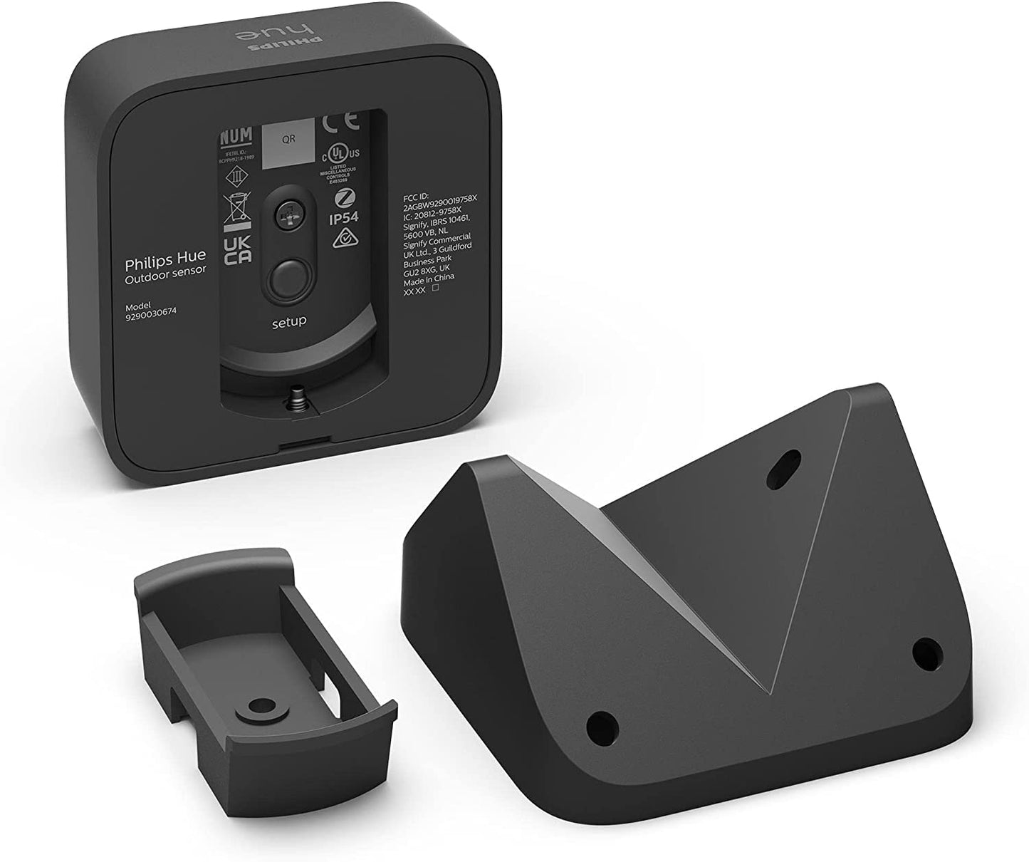 Philips Hue Outdoor Motion Sensor. Smart Lighting Accessory for Outdoor Light Control. Patio, Terrace, Garden.