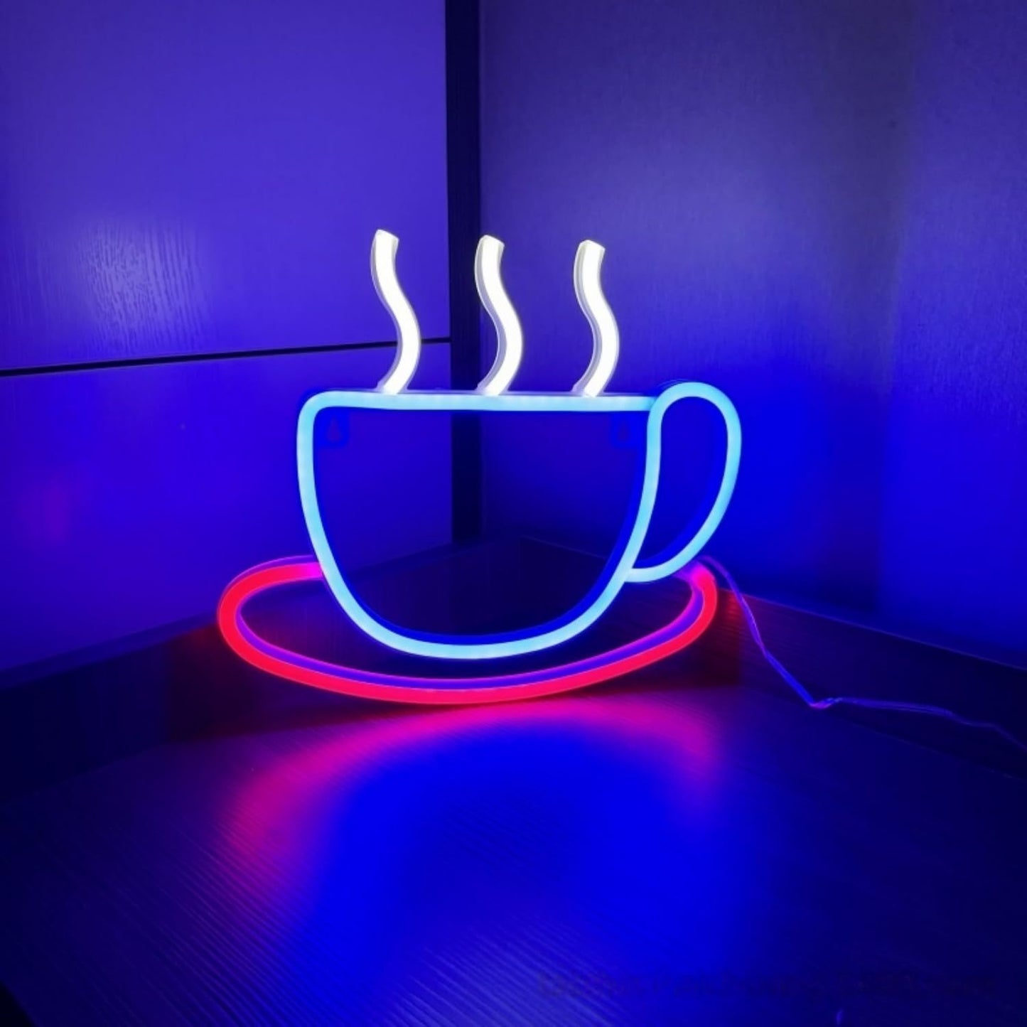 LED Neon Signs Assortment Strawberry Cat Paw Coffee Cup Whale Shapes Indoor Outdoor Decor Party Christmas Valentine's Day Bedroom Ambience