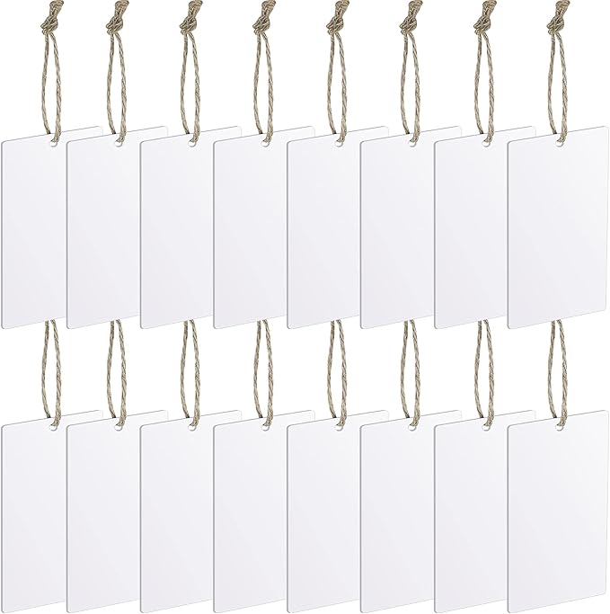 Zonon 24 Pieces Basket Tags Hanging Labels Sign