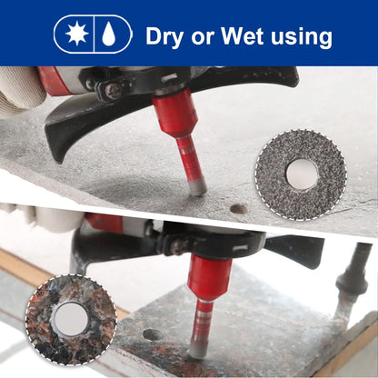 SHDIATOOL Dry Diamond Drill Core Bit 2pk Diameter 6mm Vacuum Brazed Drilling Porcelain Tile Granite Marble