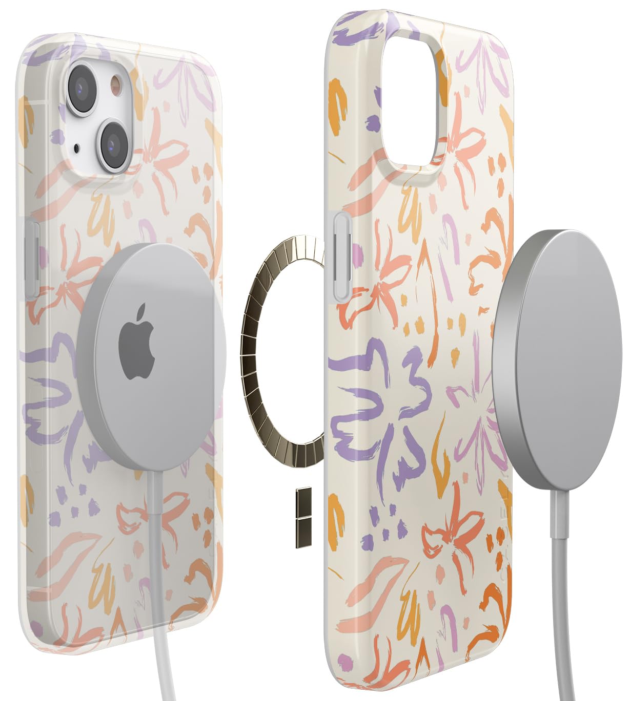Casely iPhone 13 Case | Fit Check | Neutral Checkerboard | Compatible with MagSafe | Classic Ultra Slim Design