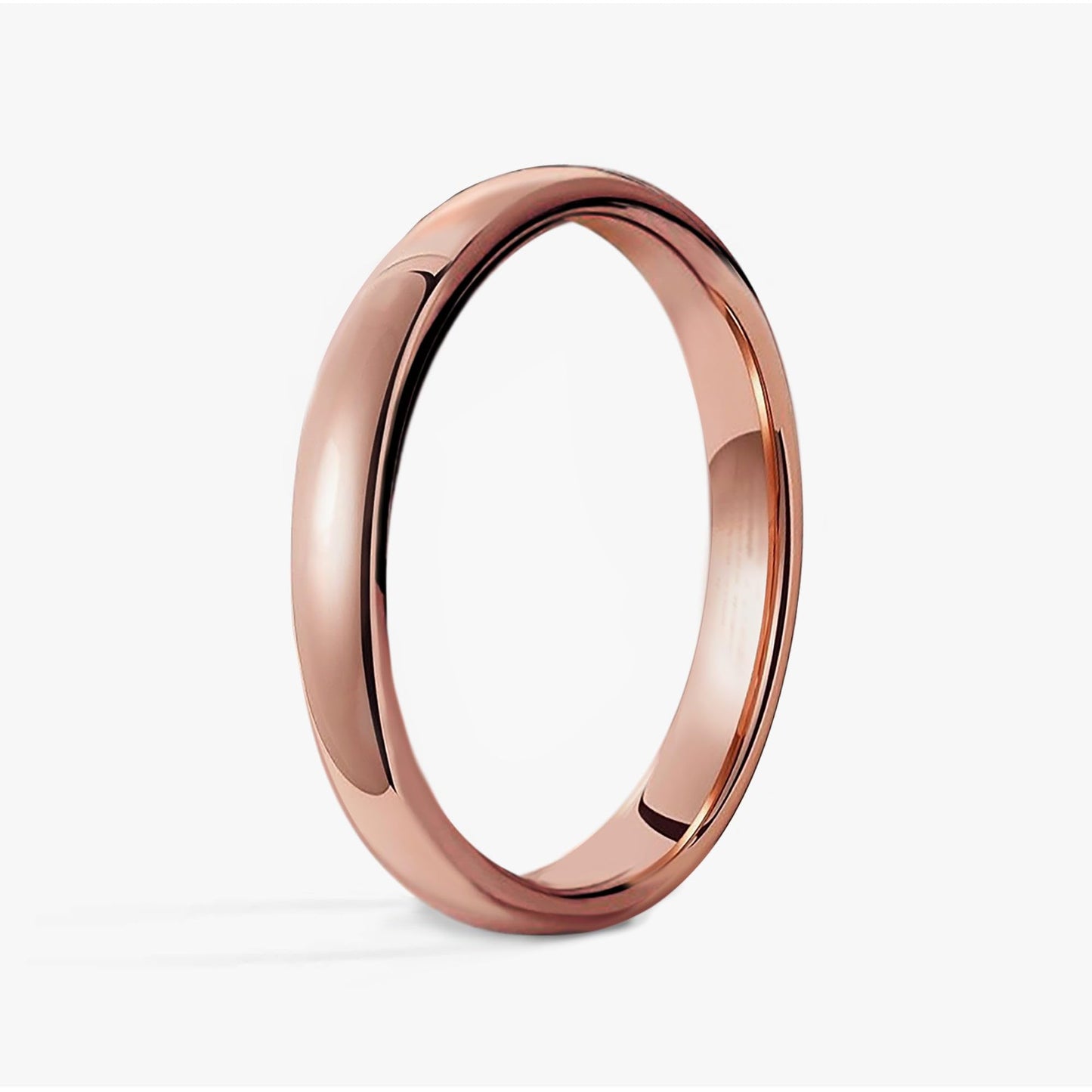 IVY & BAUBLE Pure Uncoated Solid Copper Ring for Men & Women — Lab-Tested, Raw Authentic Copper Band, Wellness Jewelry, Crafted in USA, 3mm, Size 7