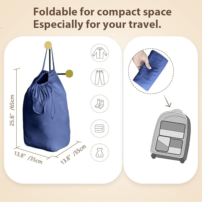MCleanPin 140L Washable Laundry Bags