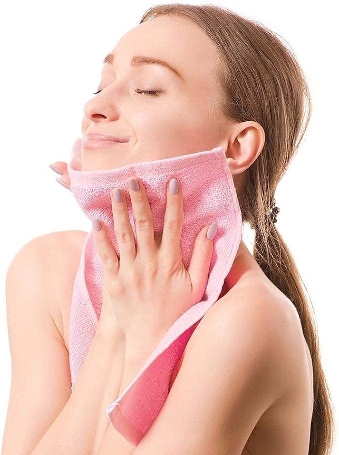 Yoofoss Washcloths Towel Set 10 Pack Baby Rayon Derived from Bamboo Wash Cloth