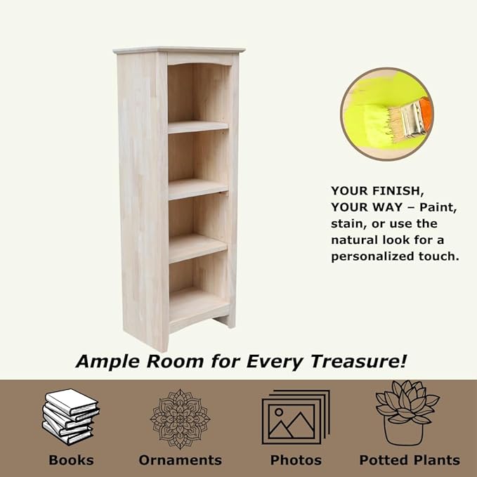 Solid Wood Shaker Bookcase