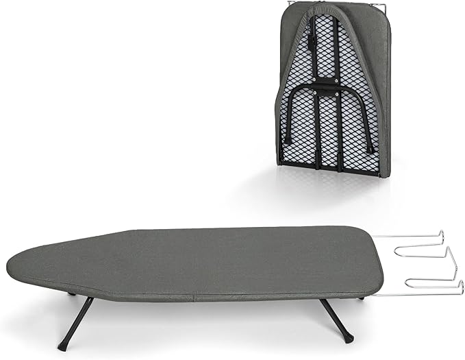 Small Ironing Board Foldable, BlissBoard Tabletop Iron Board