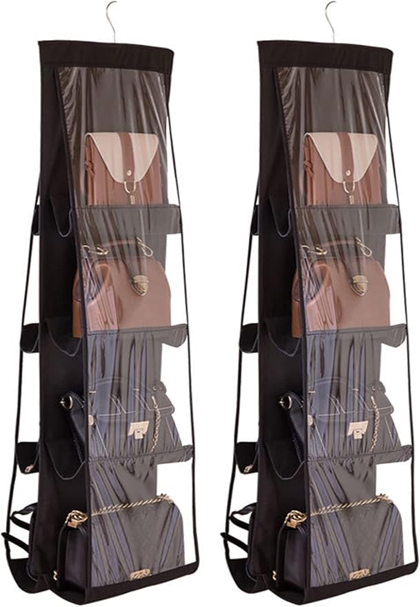 AARAINBOW 2 Packs Hanging Handbag Purse Organizer, Purse Bag Organizer Storage