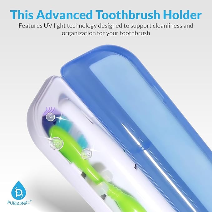 Pursonic Portable UV Toothbrush Sanitizer Case