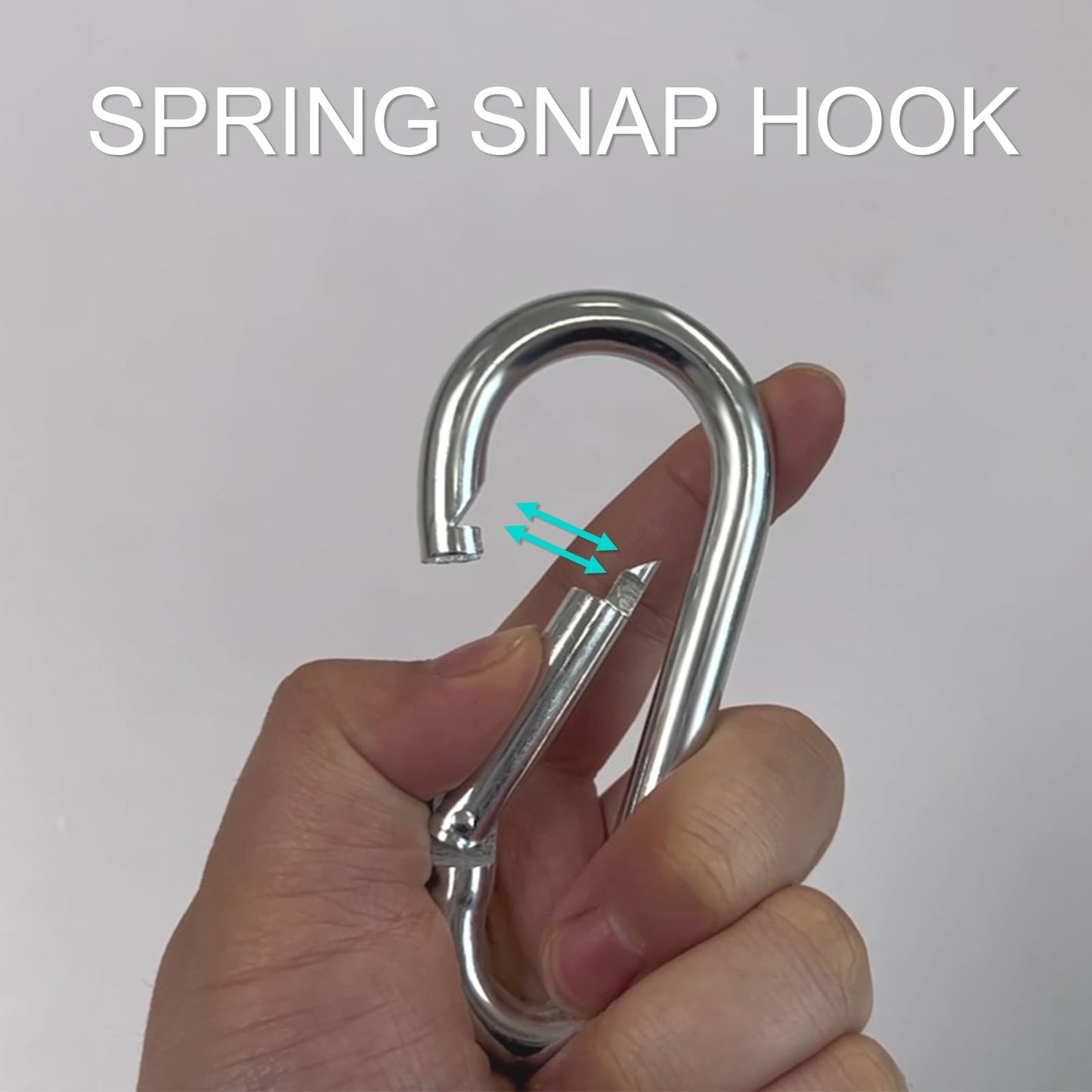 Cable Machine Accessories for Home Gym, 3.8 Inch Heavy Duty Steel Carabiner Clip, LAT Pull Down Attachments, Cable Attachments, Snap Hook