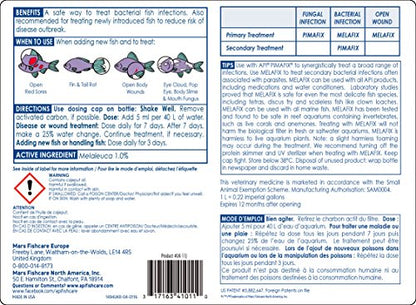 API MELAFIX Freshwater Fish Bacterial Infection Remedy 473 ml Bottle