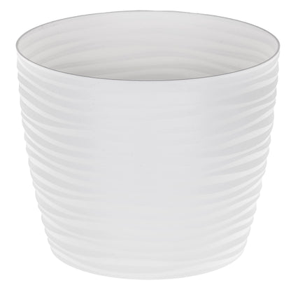 Sahara Indoor Plant Pots – Modern Round Plastic Flower Pots with Drainage Hole & Saucer – 7 Sizes, 8 Colours for Succulents, Herbs, Flowers & Houseplants (27 cm)