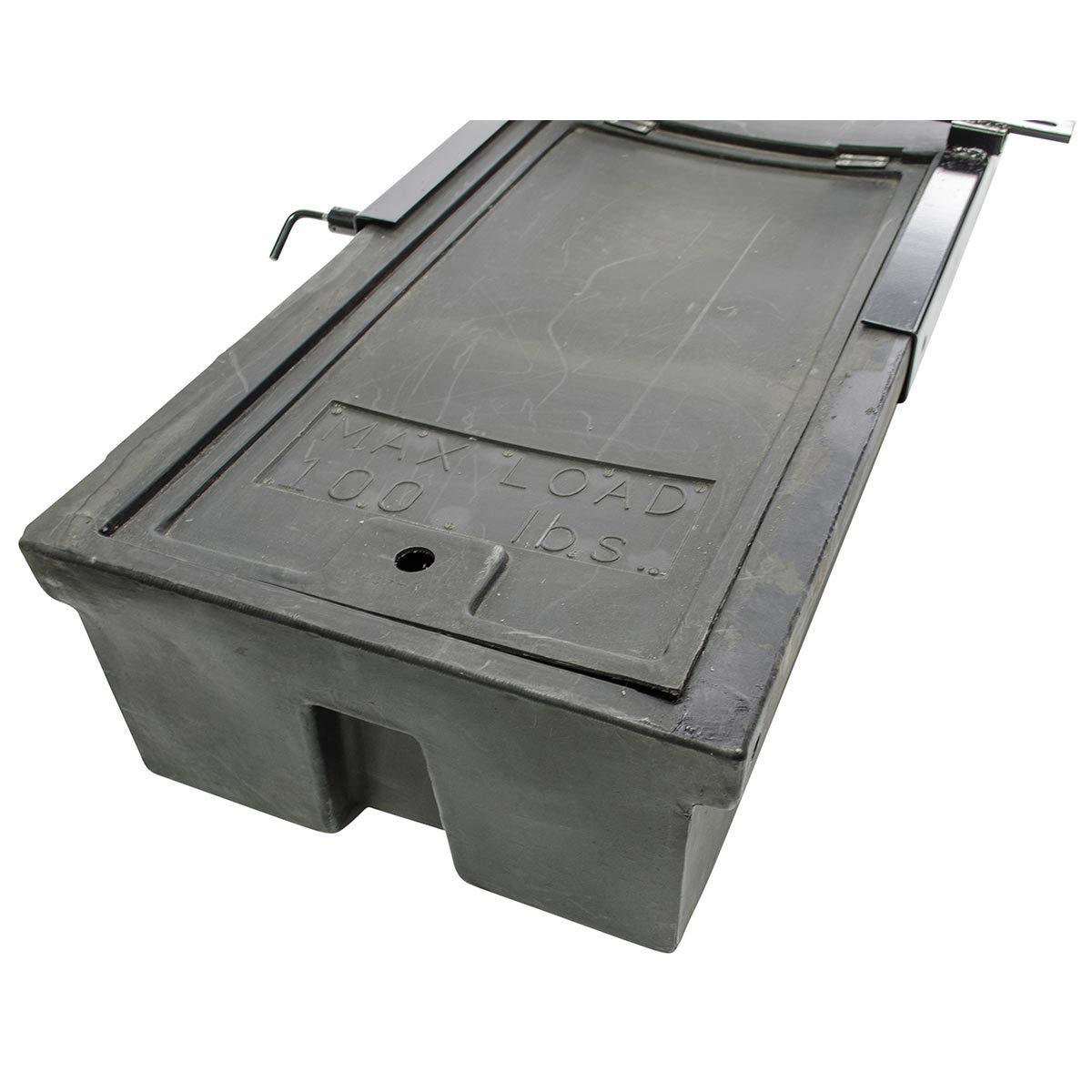Lippert 236558 RV Double Box Under Chassis Storage Unit Black