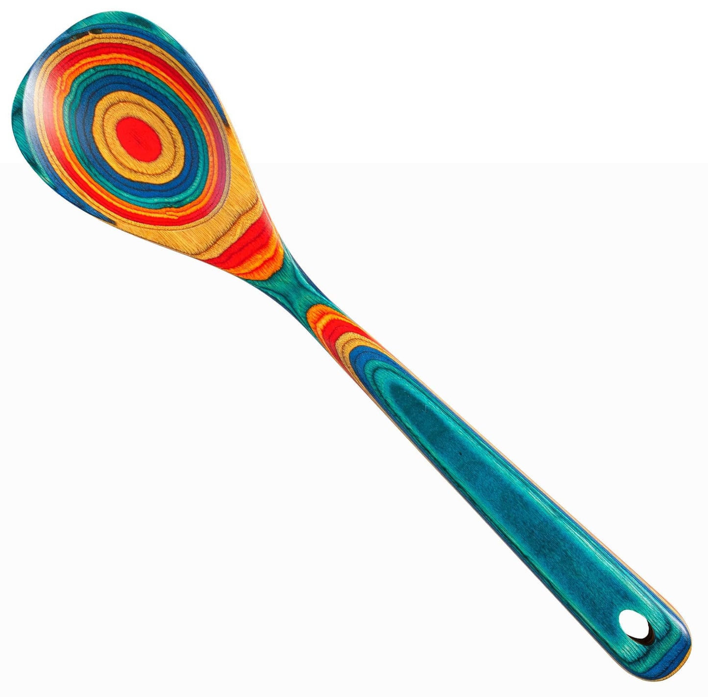 Totally Bamboo Baltique Montego Bay Collection 12-1/2" Wooden Cooking Spoon, Safe for Nonstick