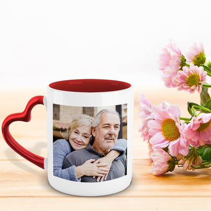 Style In Print Glass Coffee Mug 10 Ounces Personalized Picture & Text Clear Tea Cup Clear