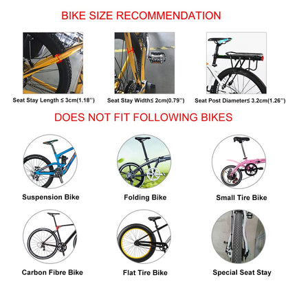 ROCKBROS Bike Cargo Rack with Trunk Bag