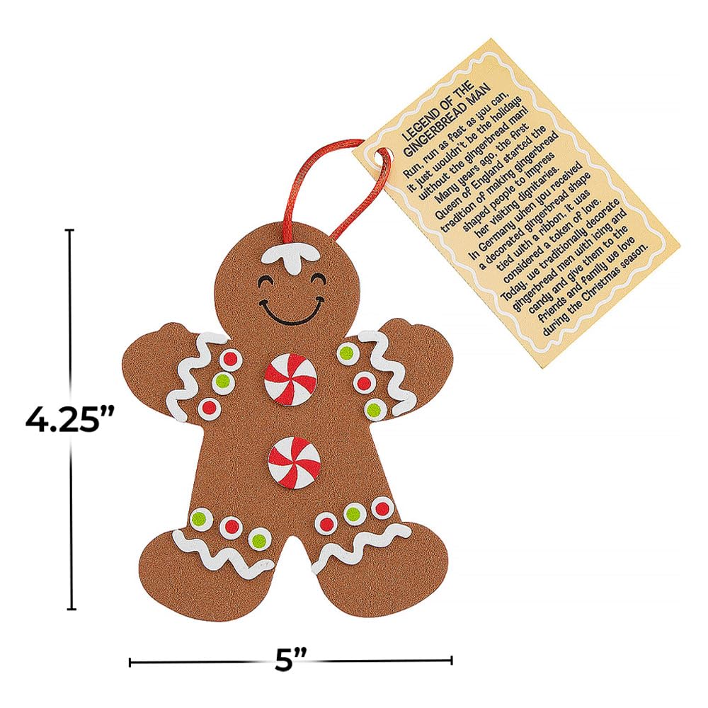 Legend of The Gingerbread Man Ornament Craft Kit - Crafts for Kids and Fun Home Activities